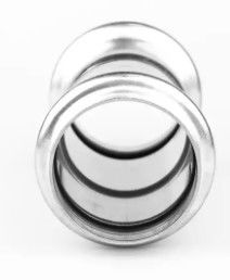 위생적 압착 끼움 관 부속품 DN15mm - DN50mm 니켈 화이트 색