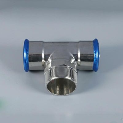 DN50 SS304 Ｔ 형상 맞춤, 외부 스레드와 스테인레스 강 Tee